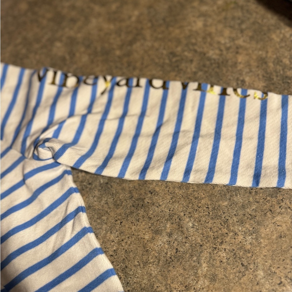 Vineyard Vines Classic Blue and White Striped Tee